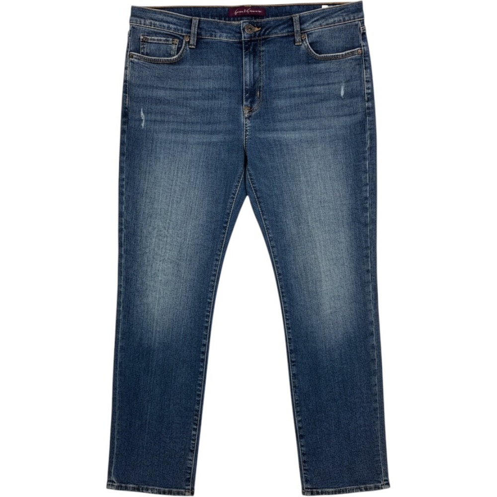 Gloria Vanderbilt Womens Size 12 Boyfriend Jeans Medium Wash Blue Denim